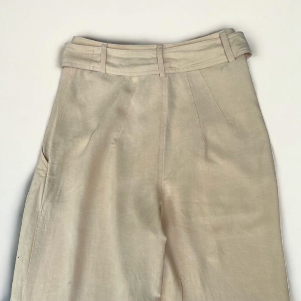 Gianni Bini x Jess Southern Lyocell/Linen “Tally” Wide Leg Pant in Khaki NEW - Picture 7 of 9